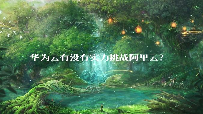 华为云有没有实力挑战阿里云？